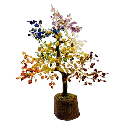 500 Bead Chakra Tree Wooden Base